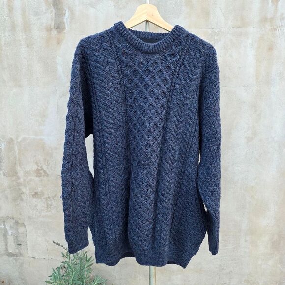 Rue saint Patrick wool cableknit sweater - Picture 9 of 11